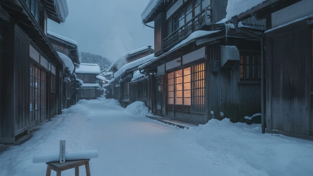 民泊診断事例:雪国の温泉街の町家780万円、温泉の引き込みと冬の維持費をどう見るか